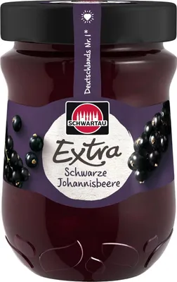 Produktbild von Schwartau Extra Schwarze Johannisbeere, 340g