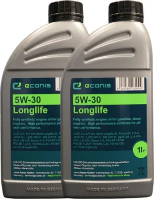 Produktbild von Motoröl Multipack 2x1 Liter 5W-30 C3 SN ECANIS Longlife Hydrocrack HC-Öl für PKW