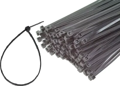 Produktbild von 1000 + 1000 Kabelbinder schwarz 4,8x370 + 3,6x200mm Industrie Kabelstrapse stabi