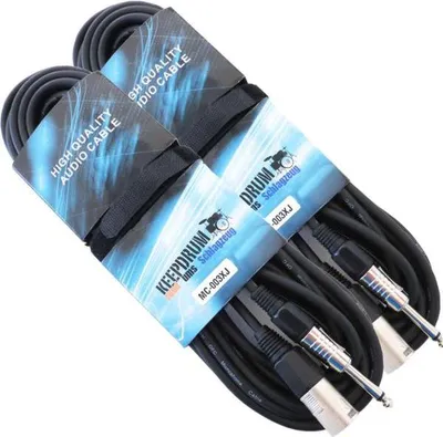 Image de keepdrum 10m MC-001XX-10M Câble microphone XLR 2 pièces