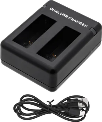 Produktbild von DF-GDB600UH Ladegerät Kompatibel mit [GoPro] 601-10197-00, AABAT-001, AABAT-001-AS, ASST1, HD8.01, Hero 2018, Hero 5, Hero 5 Black, Hero 6, Hero 6 B