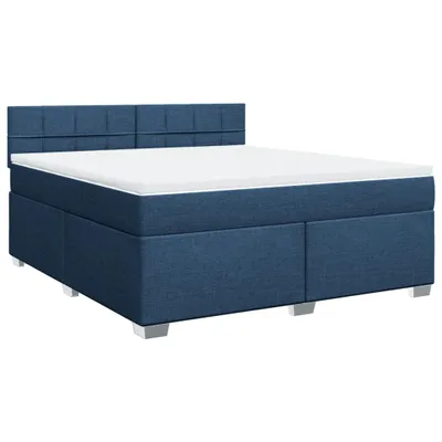 Produktbild von Boxspringbett mit Matratze Blau 180x200 cm Stoff
