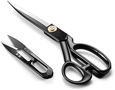 Produktbild von PolkaHome® Professionelle Stoffschere – Haarscharf 24 cm, ergonomischer Griff, für Rechtshänder