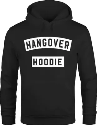 Produktbild von Hoodie Herren Hangover Kapuzen-Pullover Moonworks® schwarz XXL
