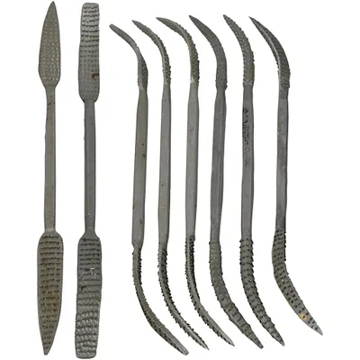 Produktbild von Creativ Company Italienisches Raspel-Set - 8-teilig für Specksteinbearbeitung