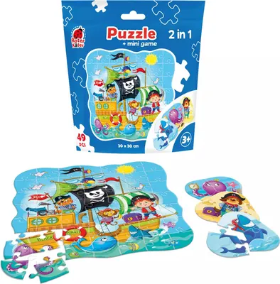 Image de Puzzle dans une pochette stand-up "2 en 1. Pirates" RK1140-04