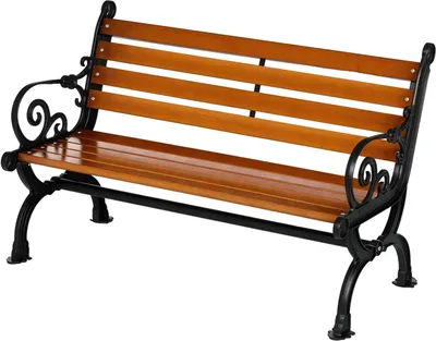 Image de Banc de jardin - Banc d'extérieur - Banc public - Banc de balcon - Structure en aluminium noir - Bois d'acacia résistant aux intempéries - 120x64x79 cm
