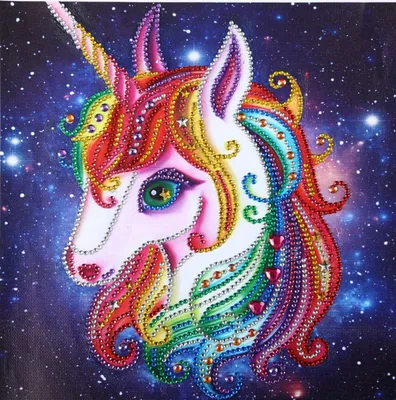 Produktbild von 5D Diamant Malerei-Set, Gemälde Mosaik Bilder Erwachsene , 5D Diamond Painting Kristall Einhorn Strass-Stickerei Kreuzstich Kits Supply Kunst Basteln Leinwand Wanddekor Aufkleber Home Decor 30 x 30 cm