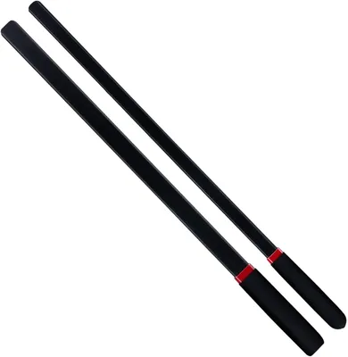 Productafbeelding van Paardrij Zweep Set - Rijzweep Set - Paardrijden Training - Niet-Grip Handvatten - 2x 18 Inch - Zwart
