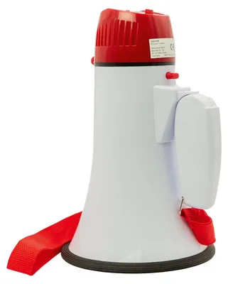 Produktbild von Megafon mit Sirene und Haltegurt, 150 Meter, 10 Watt, 90 dB