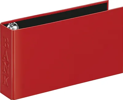 Produktbild von Veloflex Bankordner A6 quer Classic rot 2-R-Combi 30mm