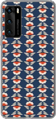 Produktbild von MuchoWow® Handyhülle Schutzhülle Hülle für Telefoonhoesje Huawei P40 Muster - Abstrakt - Blumen Silikon Softcase Handy Hülle - Handytasche