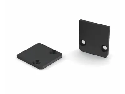 Eindkappe für SL15 Flachprofil, Aluminium, schwarz