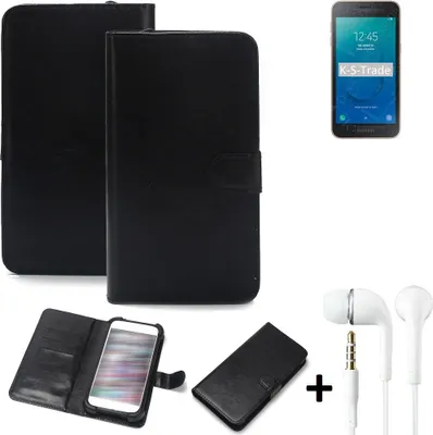 Produktbild von K-S-Trade Wallet Case Handyhülle kompatibel mit Samsung Galaxy J2 Core 2020 Schutzhülle Flip cover Flipstyle Tasche Hülle Flipcover Slim Bumper
