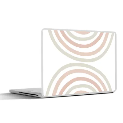 Produktbild von MuchoWow® Laptop Aufkleber Sticker Cover Regenbogen - Design - Pastell 40x30 cm - Laptop Dekoration - Selbstklebend