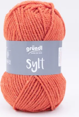 Produktbild von Gründl Sylt Handstrickgarn, Farbe 12, 100 g Knäuel, Nadelstärke 7,0 - 8,0