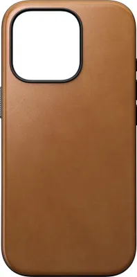 Image de Nomad Modern Cuir Coque iPhone 16 Pro – Cuir Pleine Fleur Durable – Compatible avec le Chargement MagSafe et Sans Fil – Corps en Polycarbonate Recyclé à 50% pour une Durabilité Accrue
