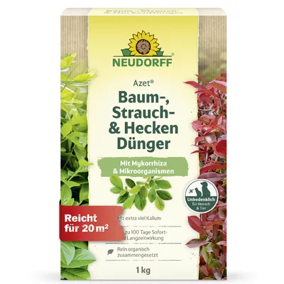 Produktbild von Neudorff - Azet Baum-, Strauch- und HeckenDünger 1 kg reicht für 20m²