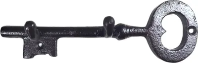 Produktbild von XL Schlüssel Schlüsselhalter aus Metall mit zwei Haken
