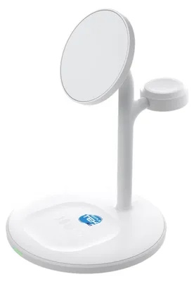 Immagine prodotto di Green Cell MSST-GC-3IN1-W caricatore per dispositivi mobili Cuffie, auricolari, smartphone, smartwatch Bianco Ricarica wireless Auto