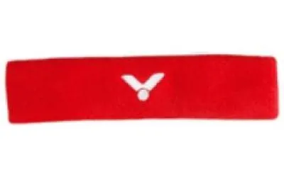 Produktbild von VICTOR SP130 Sport-Stirnband in Rot aus Frottee, atmungsaktiv und feuchtigkeitsableitend