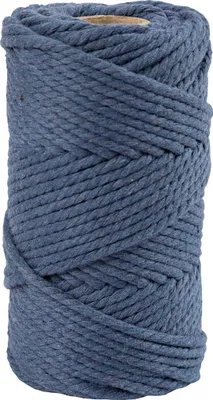 Imagen del producto de Creativ Company, hilo de macramé, color azul, 4 mm, 55 metros, algodón, para manualidades
