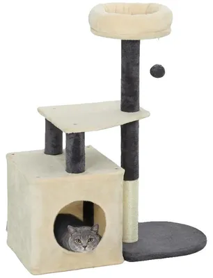 Productafbeelding van Kattenboom, meerlaags ontwerp, sisalpalen, legergroen