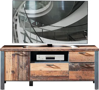 Produktbild von Innostyle Cardiff TV-Lowboard Holzwerkstoff Used Style Optik Dark 154x62x50 cm