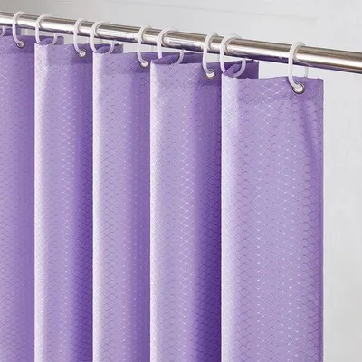 Produktbild von Famanu Duschvorhang wasserdicht, schimmelresistent, lila, 180 cm x 210 cm