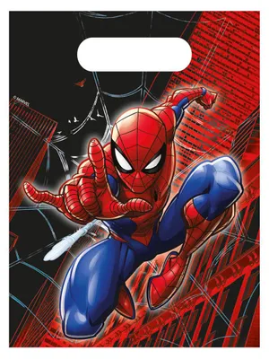 Produktbild von Spiderman-Papiertüten, 16 x 22 cm, 4 Stück
