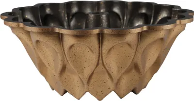 Immagine prodotto di Serenk Fun Cooking tortiera antiaderente a goccia, tortiera bundt con rivestimento in granito per la cottura, tortiera a scatola con corpo in alluminio, oro, 10x4 pollici,  Türkiye