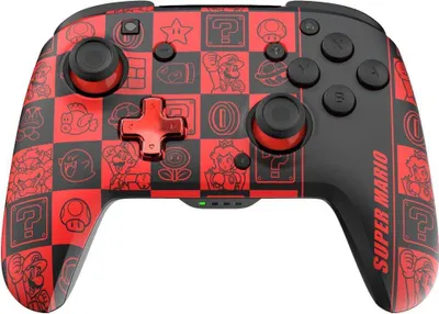 Produktbild von PDP REMATCH GLOW, Gamepad, Nintendo Switch, Nintendo Switch OLED, Home button, D-Pad, Schaltfläche Teilen, Analog / Digital, Kabellos, 9,14 m