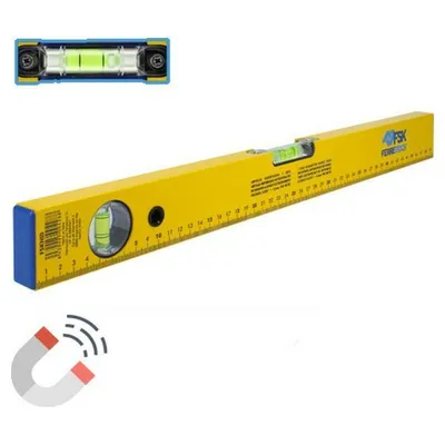 Immagine prodotto di Livella a bolla d'aria ferrestockferrestockmagnetica in alluminio 30 cm
