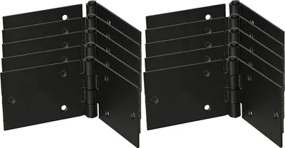 Obrázek produktu pro KOTARBAU® Sada 10 dveřních závěsů Závěs na skříňku Nábytkový závěs 150x50 mm válcovaný černý