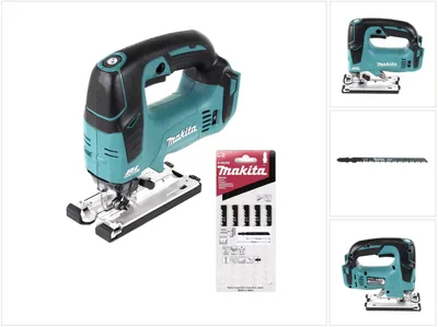 Zdjęcie produktu dla Akumulatorowa wyrzynarka wahadłowa Makita DJV 182 Z 18V Brushless Solo + 8x brzeszczot - bez akumulatora, bez ładowarki