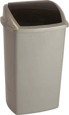 Produktbild von Abfallbehälter mit Swing Deckel 50 Liter grau, schwarz (62009189)