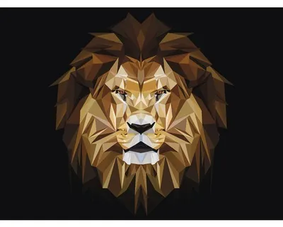 Produktbild von Leinwandbild Abstract Animal Head II 116x84 cm