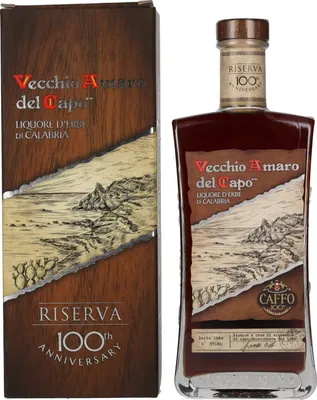 Immagine prodotto di Vecchio Amaro del Capo Caffo RISERVA 100th Anniversary Liquore 37,5% Vol. 0,7l in Geschenkbox