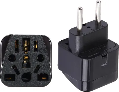 Zdjęcie produktu dla INF Adapter podróżny - Standard Europejski, Czysta Miedź Czarny