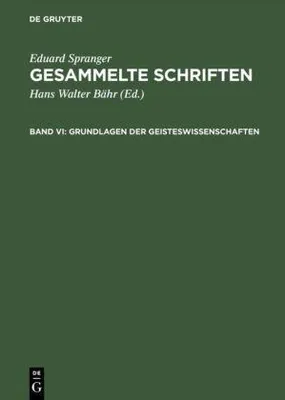 Produktbild von Grundlagen der Geisteswissenschaften