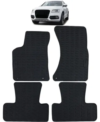 Produktbild von Premium Gummi Fußmatten VORN + HINTEN für Audi Q5 8R ab 2009-2017