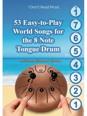 Produktbild von Mundharmonika Songbuch Zungentrommel Liederbuch - 53 Weltlieder - Ohne Noten - Für 8-Noten-Zungentrommel - Englische Ausgabe