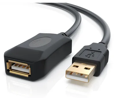 Obrázek produktu pro Prodlužovací kabel CSL USB 2.0 typ A, aktivní opakovací kabel / prodlužovací kabel se zesílením signálu - 10 m
