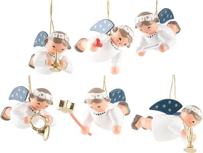 Immagine prodotto di Miniatura angelo in volo 6 pezzi LxPxH= 3x4,5x2,5cm NUOVO