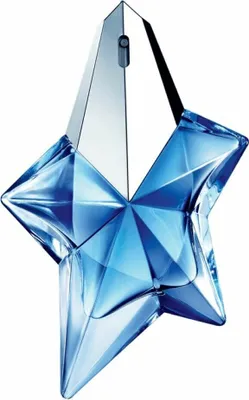 A star-shaped perfume bottle.