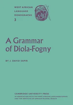 Produktbild von A Grammar of Diola-Fogny