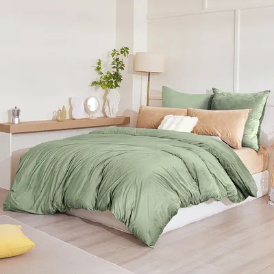 Productafbeelding van TRANKIELO® - Winter Flanel Beddengoedset 220 x 240 cm - 3-delig, Warm, Pluizig, Ondersteunt Machinewasbaar