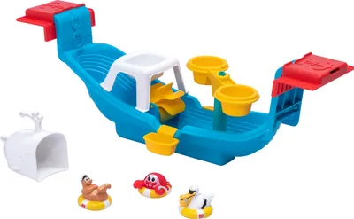 Produktbild von Step2 Nautical Rain Showers Bath Boat Badewannenspielzeug | Wasser Spielzeug für die Badewanne Boot inklusive Zubehör | Für Kinder ab 2 Jahre