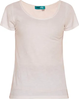 Produktbild von Uni Basic T-Shirt in Weiß mit kurzen Ärmeln und Rundhalsausschnitt