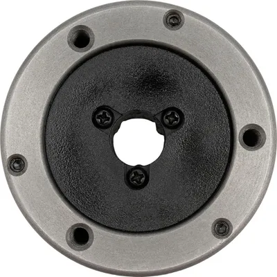 Image de Mandrin à 3 mors à centrage automatique - Mandrin de tournage 100 mm - Manuel - Pour machines-outils CNC, fraiseuses et perceuses - Fer/acier - Or